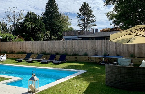 Culloden Shores House | Private beach access with lifegaurd, 3 bedroom, outdoor shower, pool & hottub