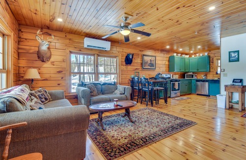 Bethel Cabin | Private Bethel Cabin w/Covered Deck: 5 Mi to Town