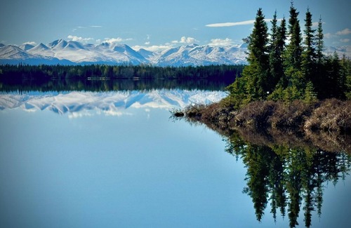 Funny River Cabin | Private Cozy Cabin with Lake & Mountain Views