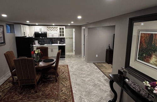 Aurora Apartment | Private entrance and outside patio. Centrally located in a quiet neighborhood.