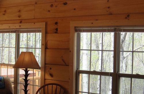 Berkeley Springs Cabin | Private Log Cabin - Hot Tub, NEW SatelliteWi-Fi, Fireplace, Sm Pet Considered