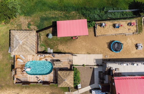 Mandeville Ski Chalet | Private log cabin resort, 30 people, pool, spa, games room, and +.