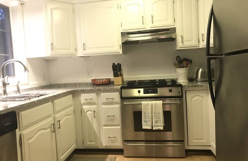 Lagoon Heights House | Private Meadow View Family Retreat - 4 BR, AC, Large Yard, Tennis, on Bike Path