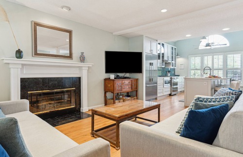 Sunset Point House | Private Oasis with a Large Saltwater Pool Close to Everything - Screened Porch and Deck Open Concept