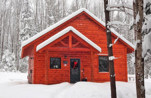Ripton Cabin | Private pet-friendly cabin in the woods w/private campfire pit & screened porch