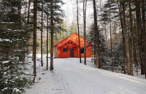 Ripton Cabin | Private pet-friendly cabin in the woods w/private campfire pit & screened porch