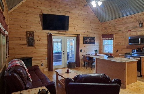 McArthur Cabin | Private pond, fishing, on-site hiking, hot tub and only 15 minutes to Ash Cave!