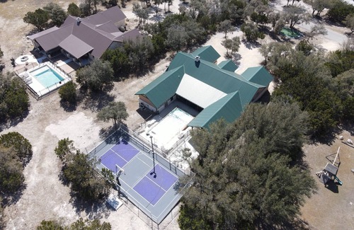 Sabinal House | Private pool, pickleball court, single story home, less than 5-minute drive to THE Frio River
