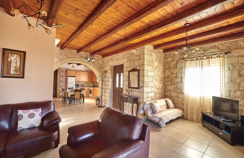 Xirokampi Villa | Private pool ★ Stone villa ★ Sea View