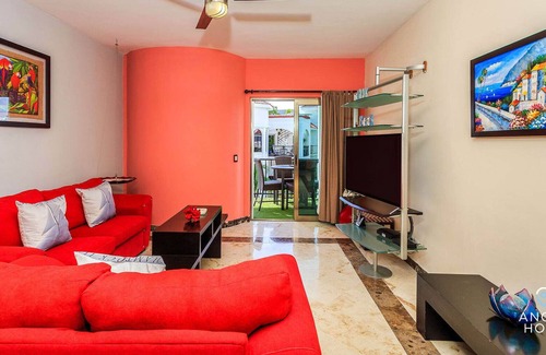 Playacar Condo | Private Rooftop Jacuzzi & Lounge + Big Pool Onsite