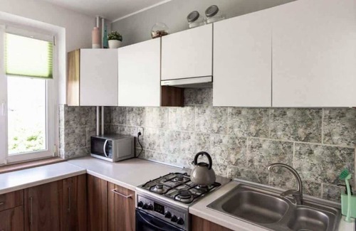 Zaspa Apartment | Quadratum Gdańsk | Large Apartment with Balcony and Desk
