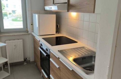 Zentrum-Sued Apartment | Quiet 2-room apartment with balcony not far from the Panometer. Pet friendly!