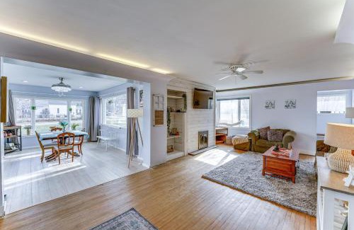 Manistee House | Quiet Manistee Home with Patio Less Than 1 Mi to Beaches!