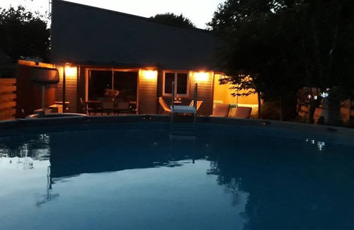 Plomeur House | Quiet new wood house Near beaches, Surf Spa Pool Terrace