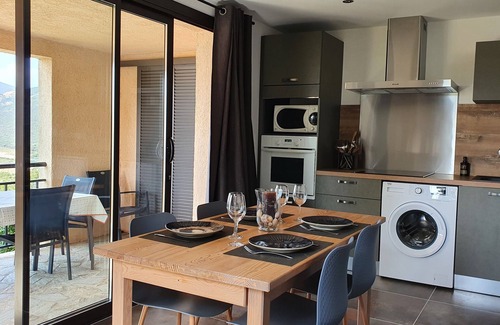 Galeria Apartment | Quiet village, panoramic view, Scandola reserve, warm river Le Fango