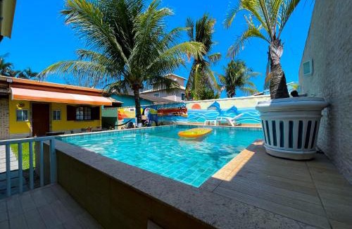 Unamar House | Recantos Pinheiros - Casa inteira, até 15 hóspedes - Piscina privativa, sinuca, ar condicionado e TVs nos 4 quartos - Condomínio Orla 500, lado praia - Unamar, Cabo Frio-RJ