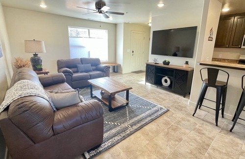 Moab South Valley House | Red Rock Views! I Pool & Hot Tub I Trailer Parking I Bike Storage