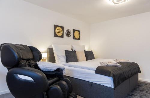 Bergerhausen Apartment | Relax-Apartment 2 mit Massagesessel, Smart-TV und Küche