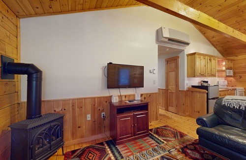 Northport Cabin | Relax in a two-bedroom cabin with fireplace, AC & access to outdoor adventures