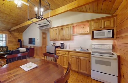 Northport Cabin | Relax in a two-bedroom cabin with fireplace, AC & access to outdoor adventures