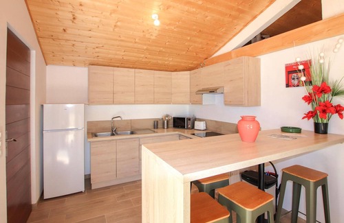 Vagnas House | Relax to the fullest in this idyllically located vacation home with pool.