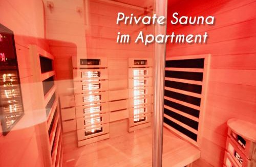 Gluecksburg Apartment | relaxvibes mit Sauna & Kamin