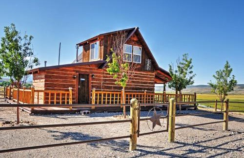 Antimony House | Remote Antimony Log Cabin with Green Meadow Views!