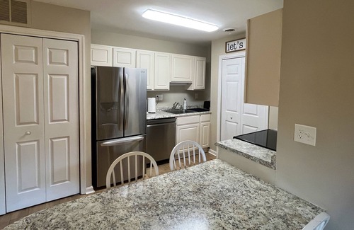 North Ocean City Condo | Renovated 1st Floor 2 Bedroom Condo close to pool and beach with outdoor space.