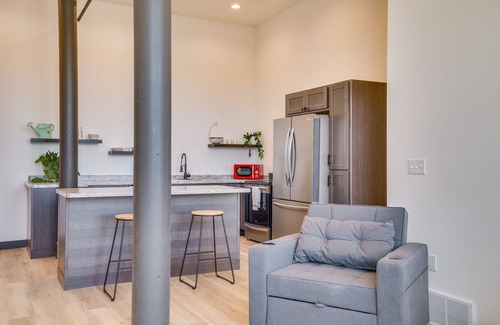Cashton Apartment | Renovated Loft-Style Apartment in Downtown Cashton