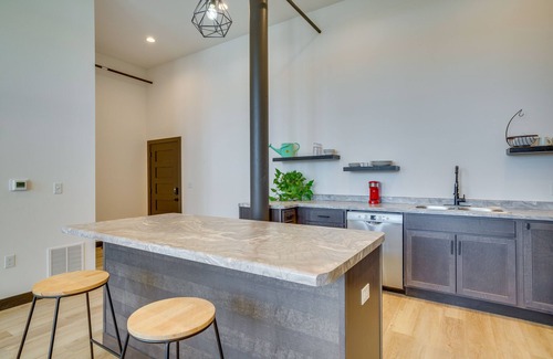 Cashton Apartment | Renovated Loft-Style Apartment in Downtown Cashton