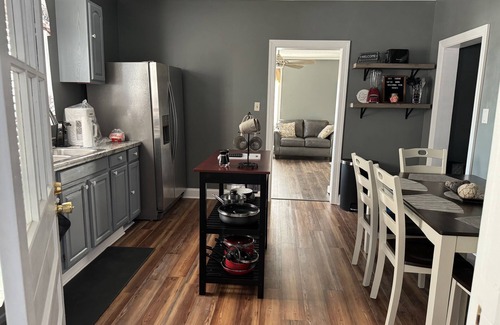 Danville House | Renovated near downtown & Caesars. Fire pit & grill with front porch & deck.