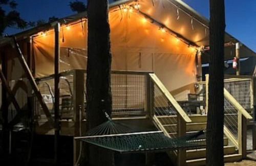 Sutherland Springs House | Rest and Relax in Texas in this Great Safari Tent Getaway in Cibolo