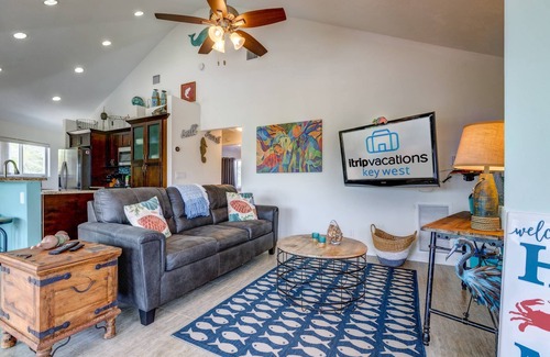 Pine Channel Estates House | Rising Sun: Unique, Round Canal Home on Big Pine Key, Offering Dock & Dog-Friendly Accommodations!
