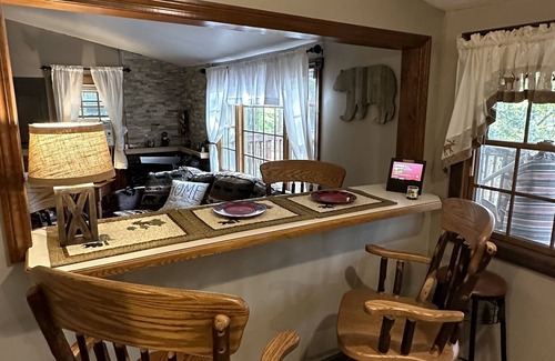 Lake Luzerne-Hadley Cabin | River Front Private Adirondacks Log Cabin