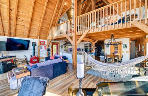 Newtonville House | Riverfront A-Frame Cabin in Troy with Pool and Dock!