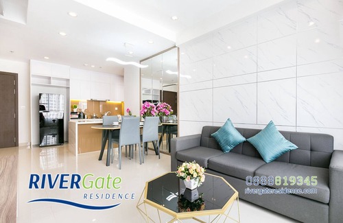 Bach Dang Riverside Apartment | Rivergate Residence Apartment 2Bdrs 2Bathrooms