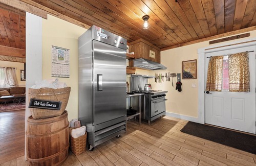 Warren House | Riverside House - Rustic Gatherings Lodge Guest House - Hot Tub + Chef's Kitchen