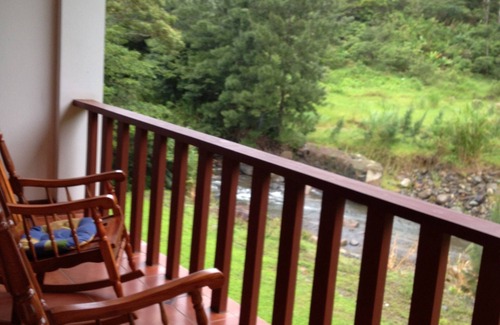 Orosi Condo | Riverside Tranquility, Mountain Views, Hotel Rio Perlas, Spa and Hot Springs.