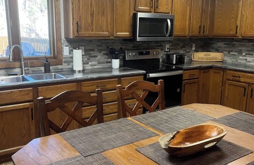 Keystone House | Rock Lodge Complete with Covered Parking and a Hot Tub!