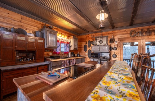 Elkins Cabin | Rocky Mt Lodge - Hot tub, Firepit, Fishing, Floating, Large Mountian Getaway