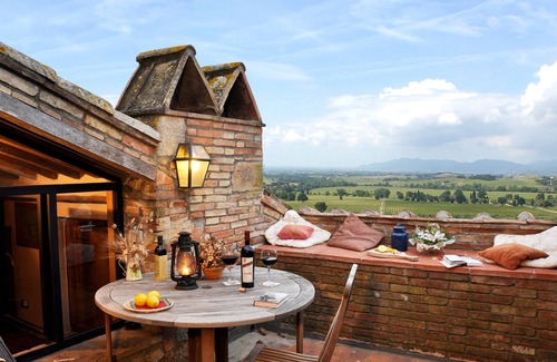 Roccastrada Other | Romantic and Panoramic apartment in historic organic farm, with swimming pool