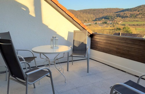 Ebermannstadt Apartment | Romantic living space on 84sqm with a panoramic view of the Franconian Switzerland