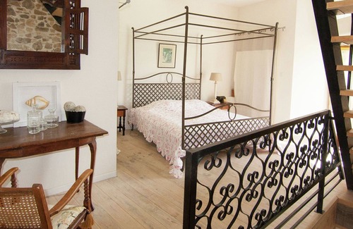 Roussines Cottage | Romantic tower with roof terrace and plenty of privacy and use heated pool