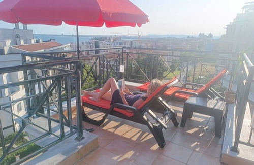 Yurta Apartment | Rooftop sea view flat with huge terrace in peacefull part of Sveti Vlas