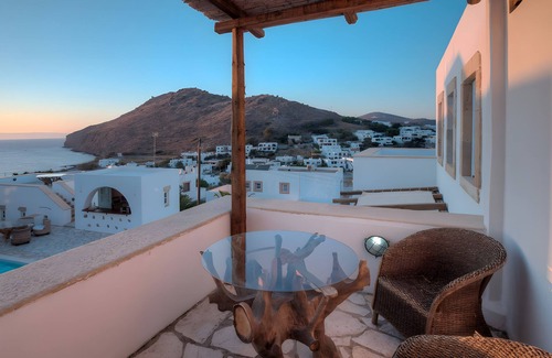 Skala Apartment | Room 'Double Sea View No 5' with Sea View, Wi-Fi and Air Conditioning