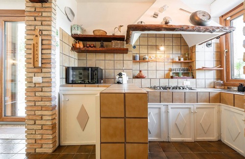 Sarroch Apartment | Room 'Istè' with Sea View, Private Terrace and Air Conditioning