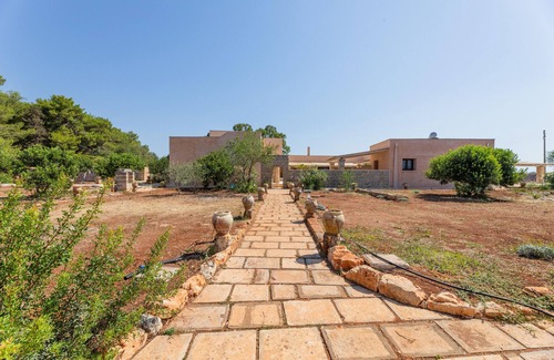 Presicce Apartment | Room 'Masseria Scafazzi - Cristina - 4' with Private Terrace, Wi-Fi and Air Conditioning