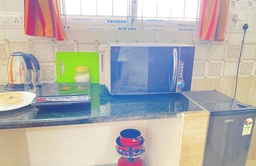Chamundi Nagar Apartment | Room with private terrace and patio - only for girls & couples