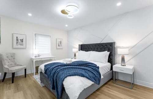 Old Mill House | Room with working space and queen bed in a Old mills luxury house