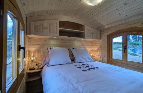 Monistrol-sur-Loire House | Roulotte cosy avec jacuzzi et spa, massages bien-être, nature et calme, près de Lyon - FR-1-582-477